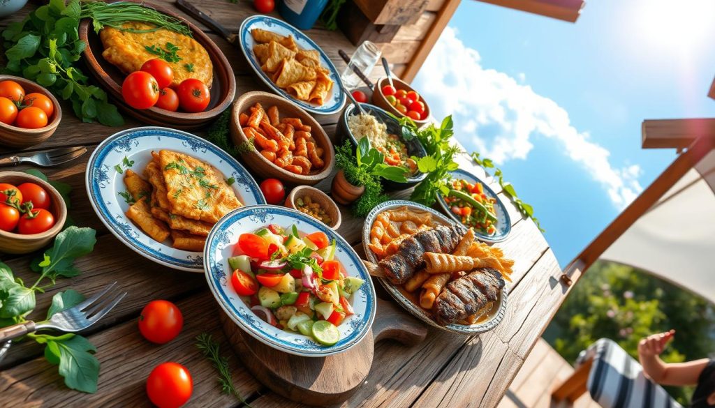 Bulgarian Traditional Food Spread