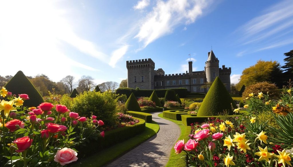 Castle gardens seasonal blooms