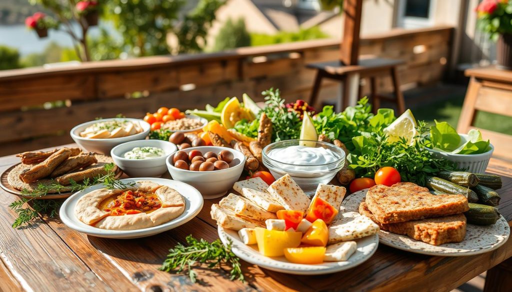 Cypriot Cuisine Meze Spread