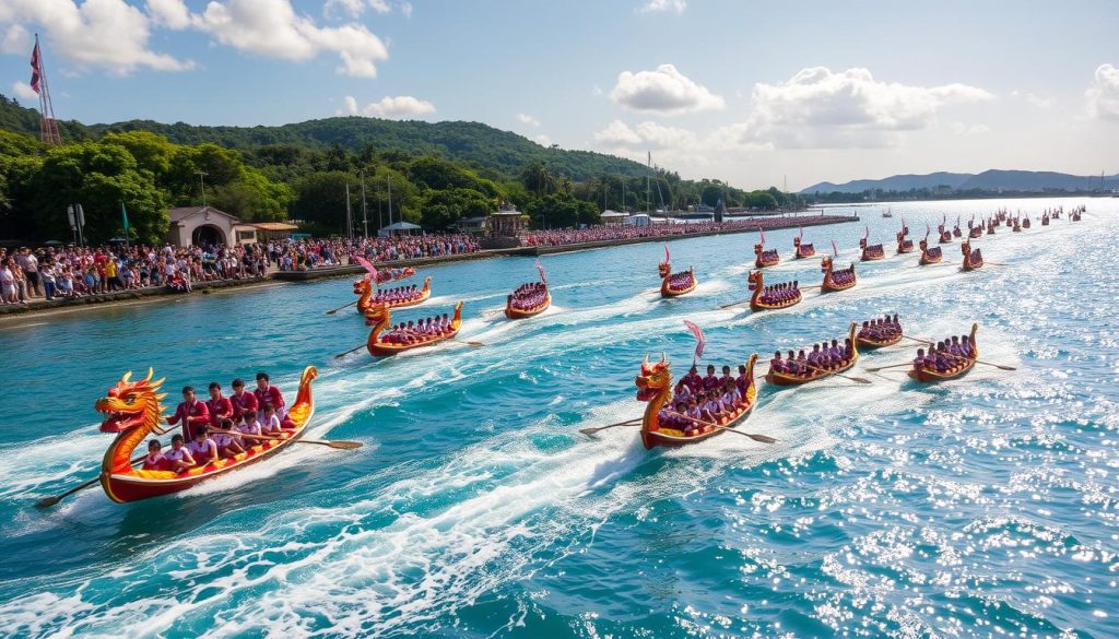 Dragon boat race in Okinawa