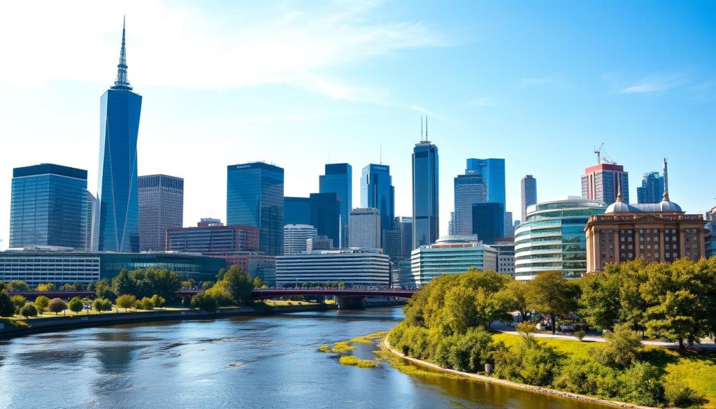 Frankfurt City Skyline