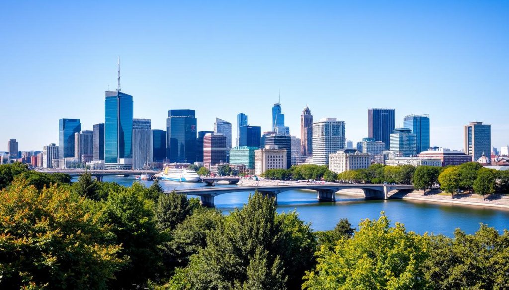 Frankfurt Skyline Landmarks