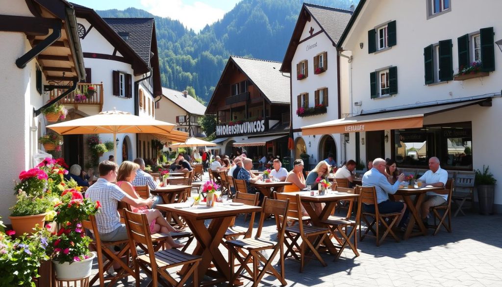 Hohenschwangau Village Dining Scene