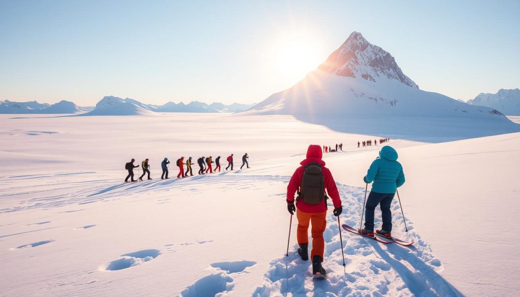 Immersive land activities in Antarctica