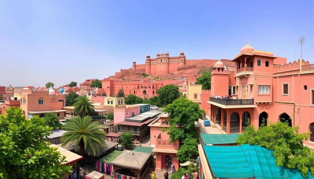 Jaipur Pink City Panorama