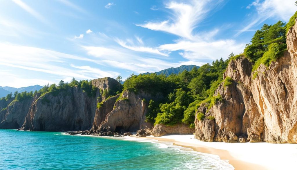 Jodogahama Beach coastal view