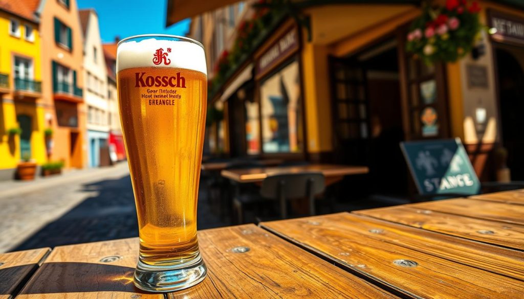 Kölsch Beer in Traditional Stange Glass