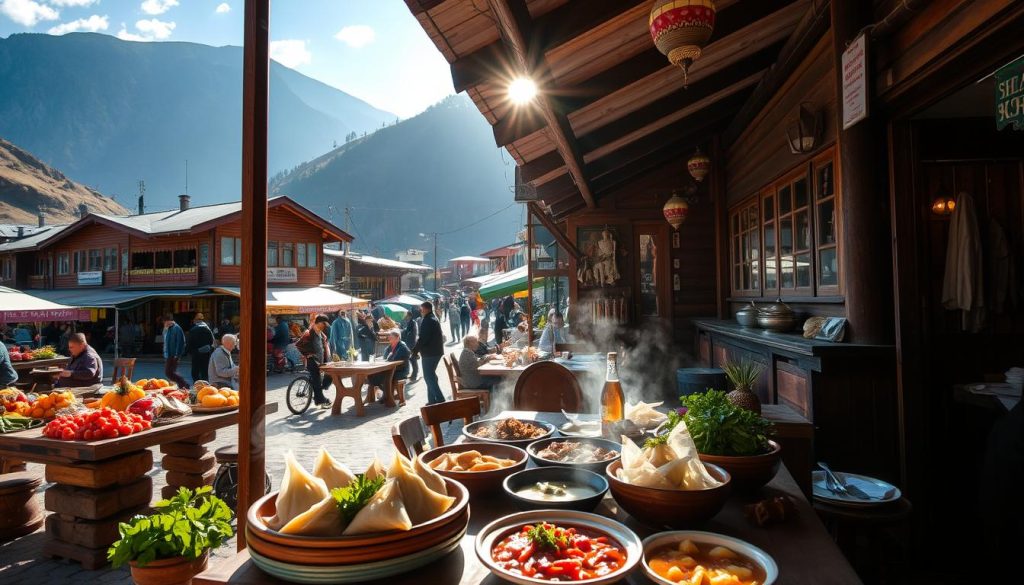 Local cuisine in the mountain region