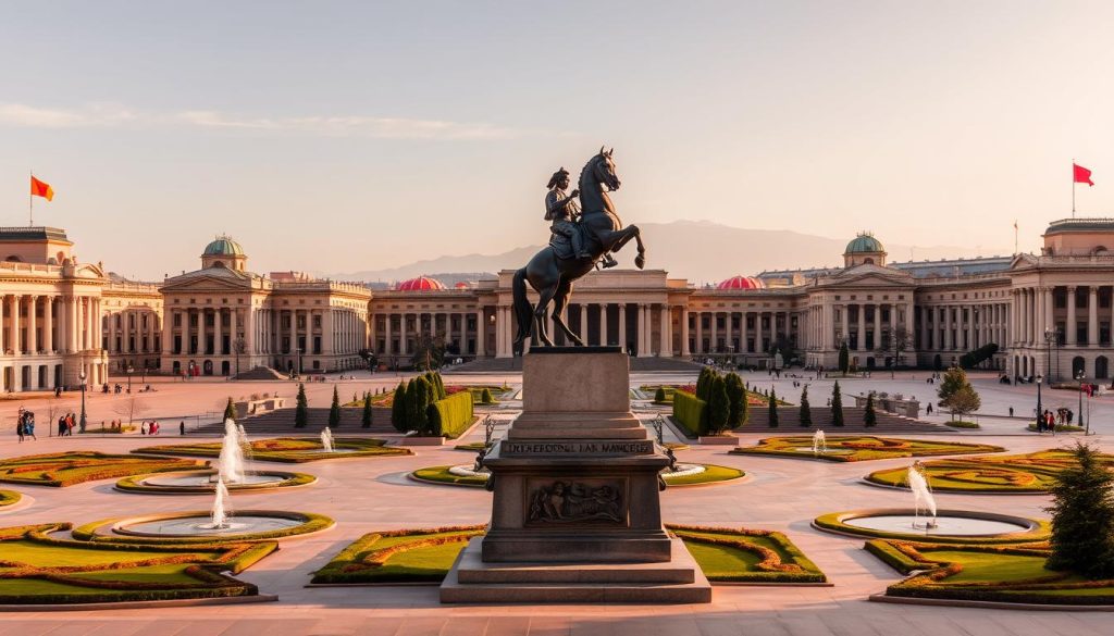 Macedonia Square grand monuments