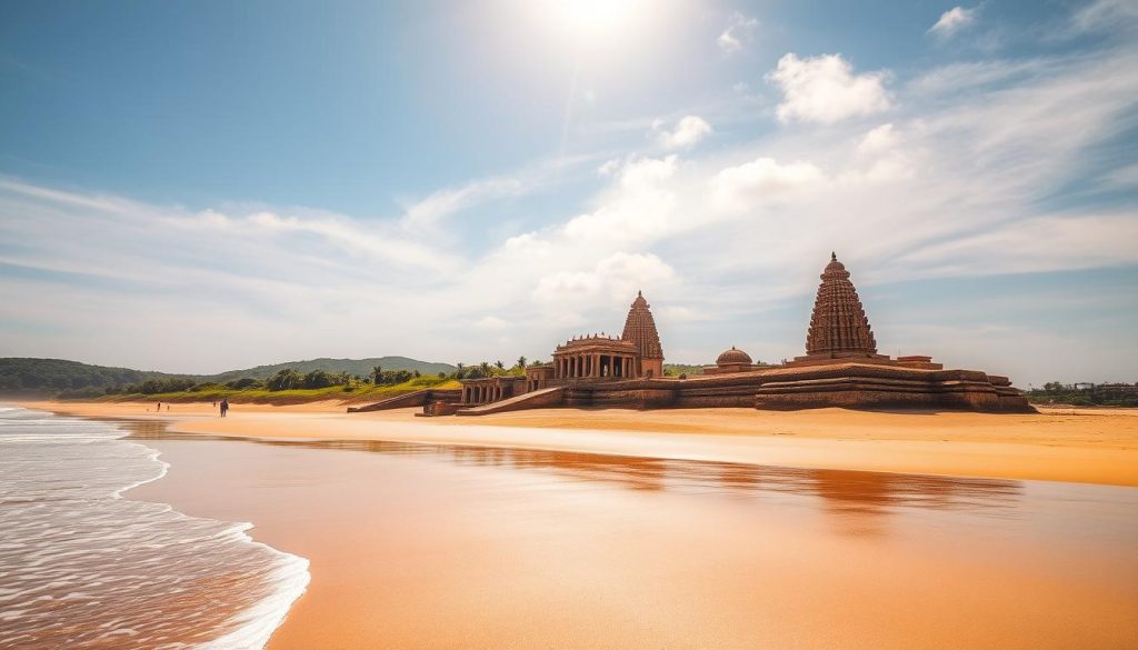 Mahabalipuram beach and temple