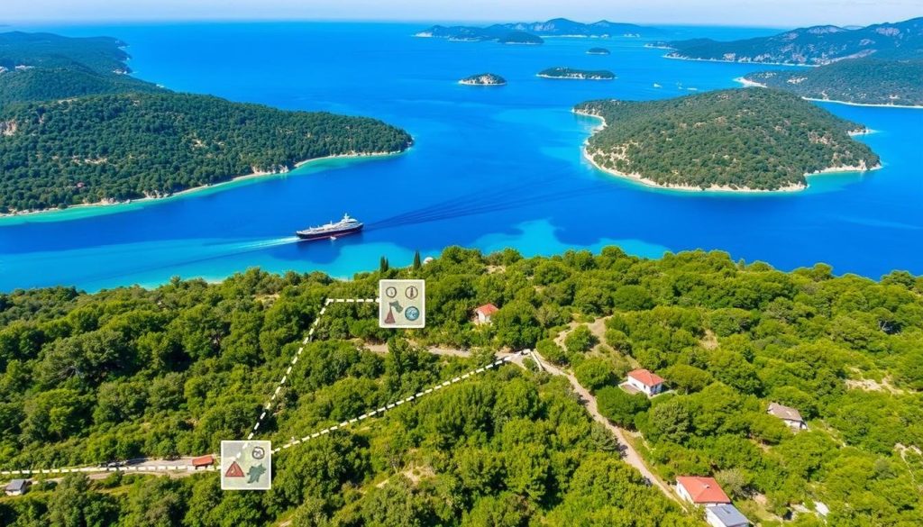 Mljet Island Transportation Routes