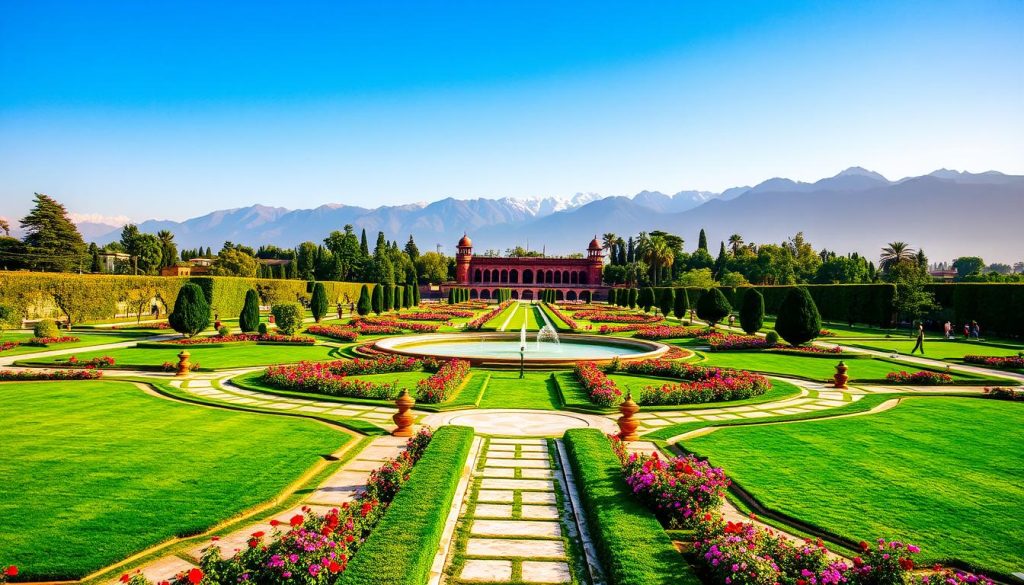 Mughal Gardens in Srinagar