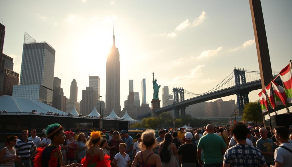 NYC festival landmarks