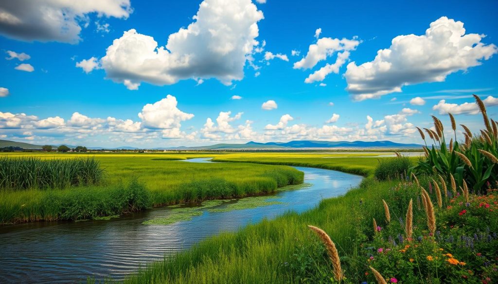 Neretva River Delta Landscape