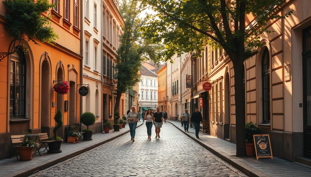 Old Town cobblestone streets