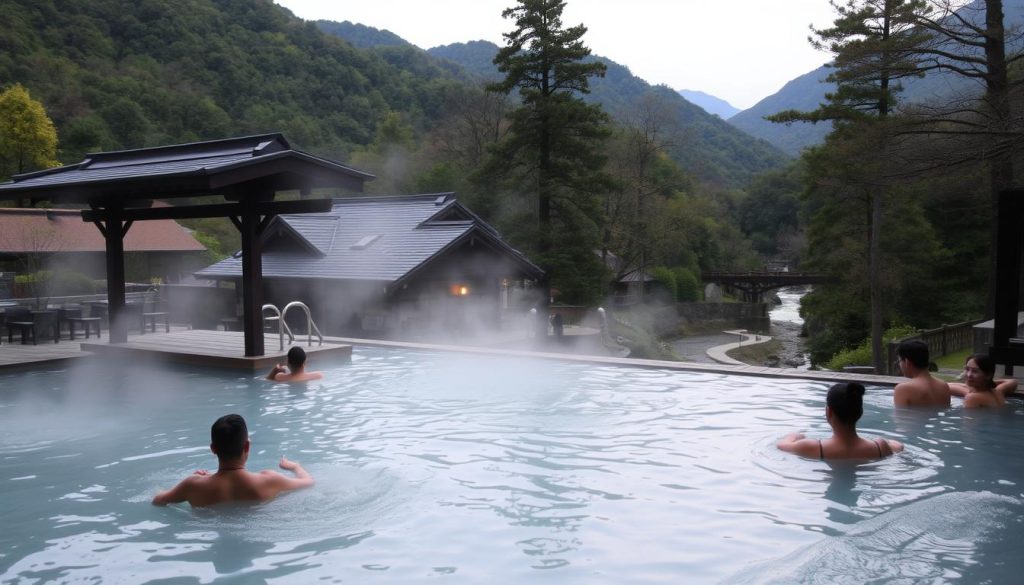 Relaxing onsen in Tohoku region