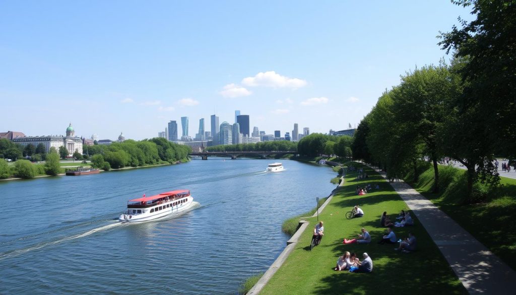 River Main Frankfurt Waterfront Activities