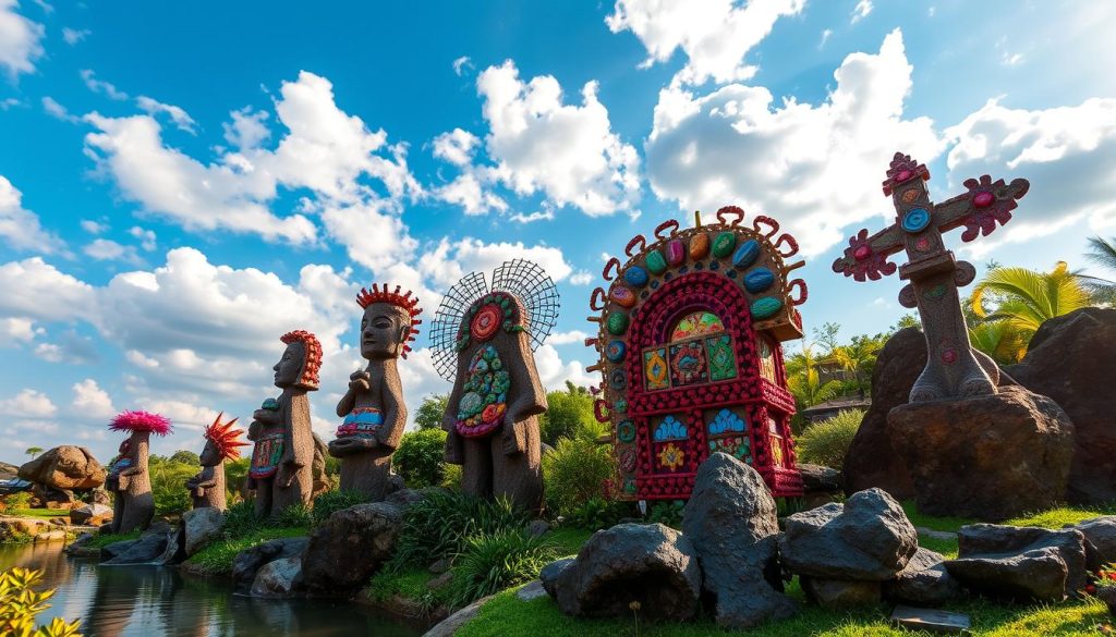 Rock Garden Sculptures by Nek Chand