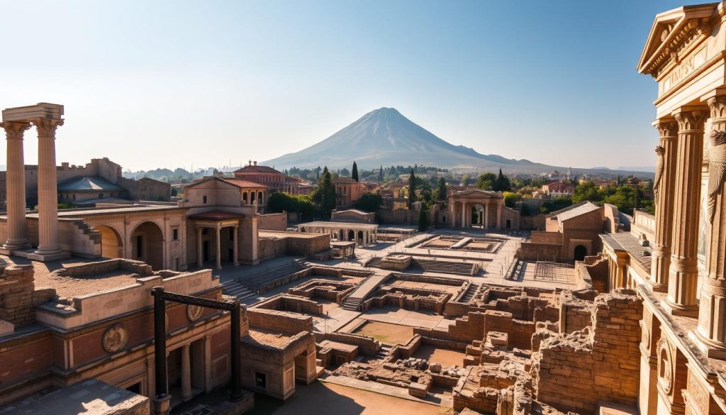 Roman ruins in Pompeii