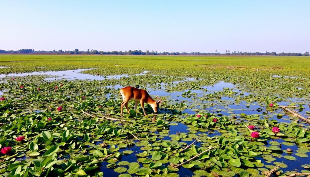 Sangai Deer in Keibul Lamjao National Park