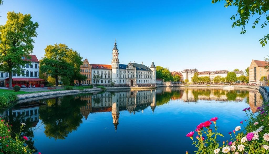 Schwerin Cityscape Panorama