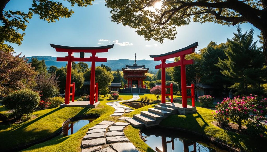 Serene Shinto shrines in Okayama