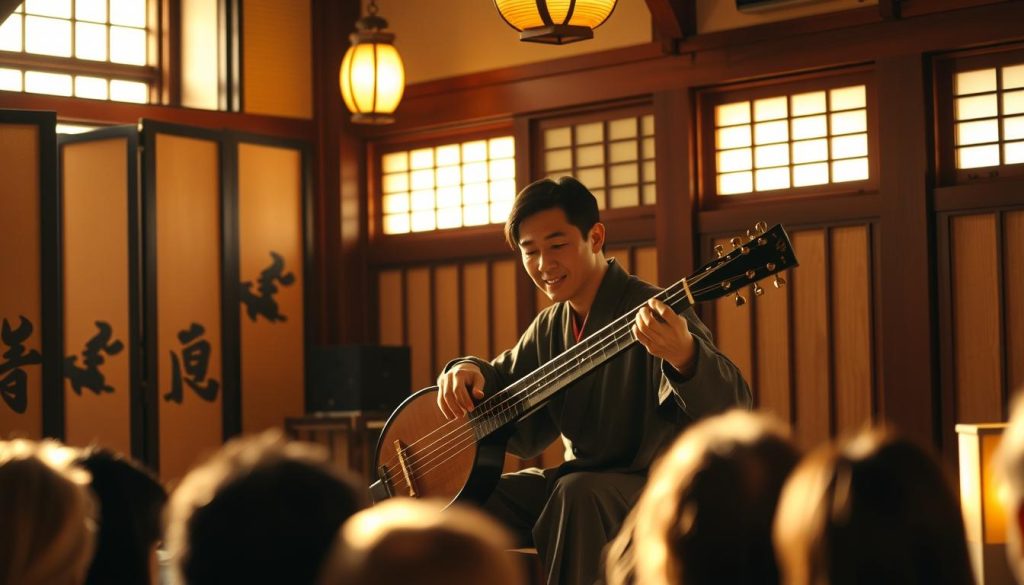 Shamisen performance in Aomori