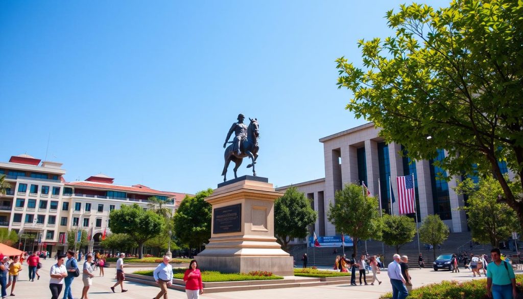 Skanderbeg Square in Tirana