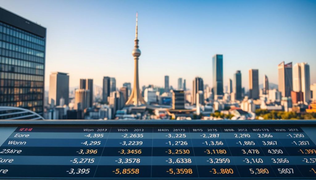 South Korean currency exchange rates