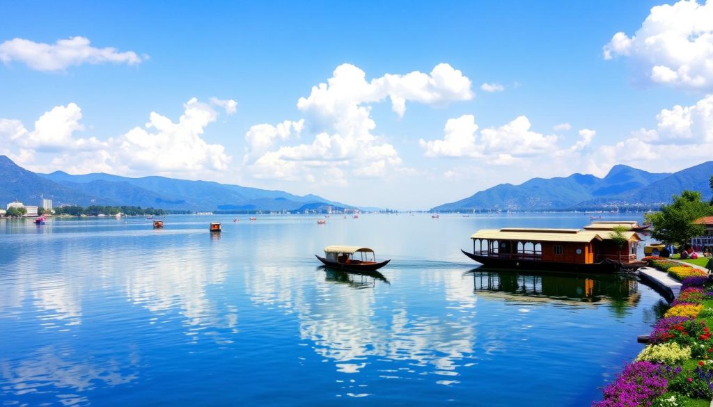 Srinagar attractions and Dal Lake landscape