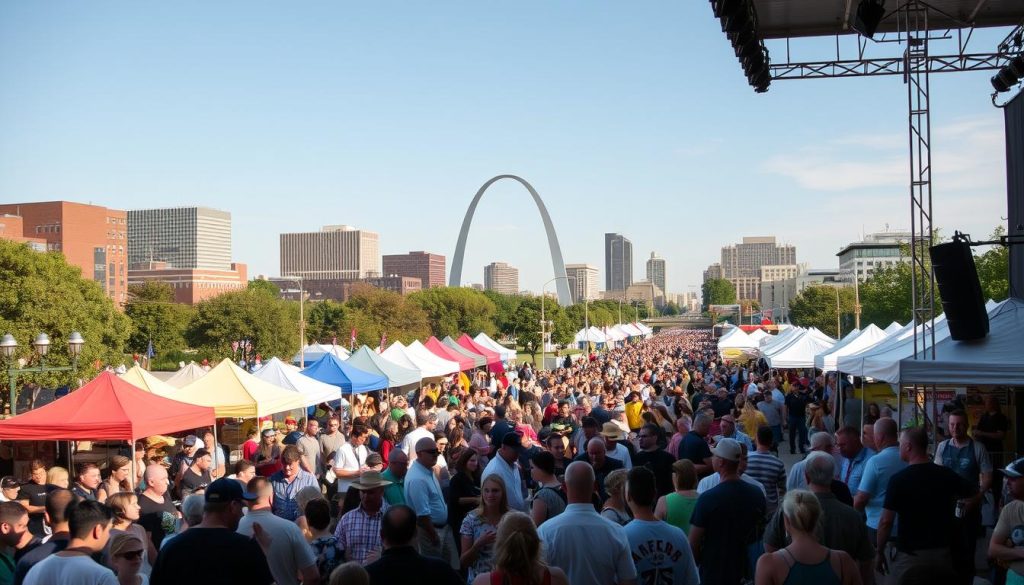 St. Louis festival food and music