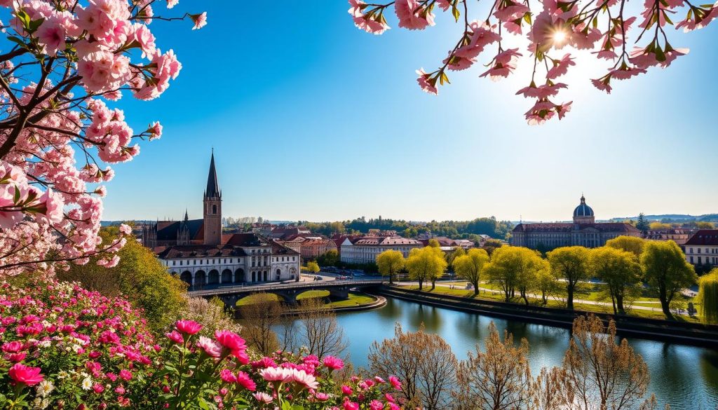 Ulm City Seasonal Weather Landscape