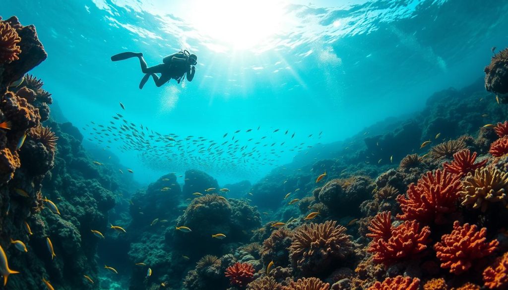 Underwater escapades in San Salvador Island