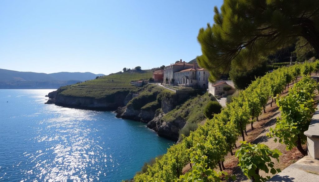 Vrbnik Coastal View and Vineyards