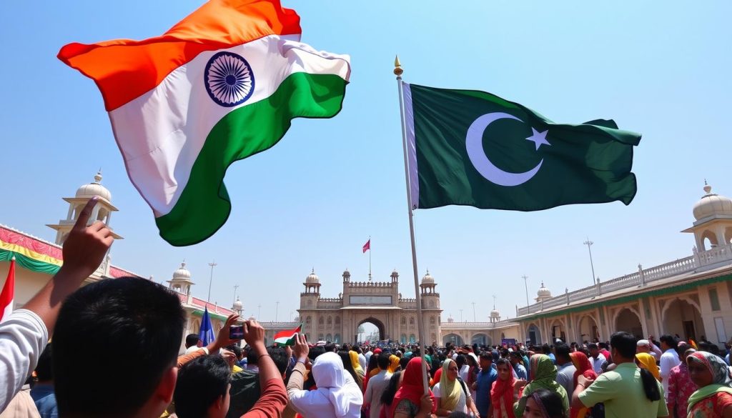 Wagah Border Ceremony Flags