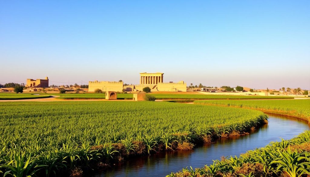 agricultural landscape near Kom Ombo