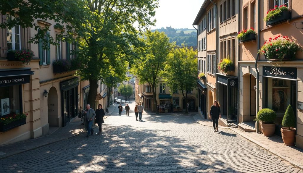 charming streets in the Grund district