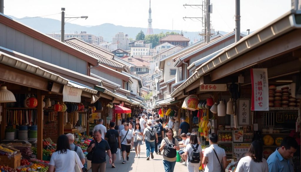 hakata district traditional market