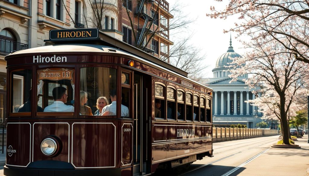 historic Hiroden vintage trolley