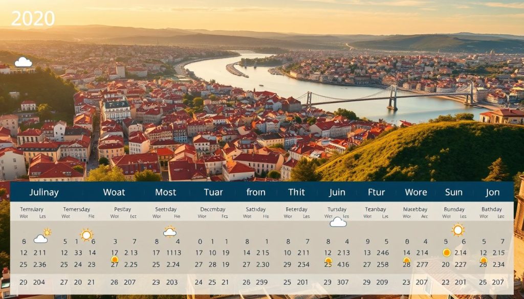 monthly weather guide Lisbon