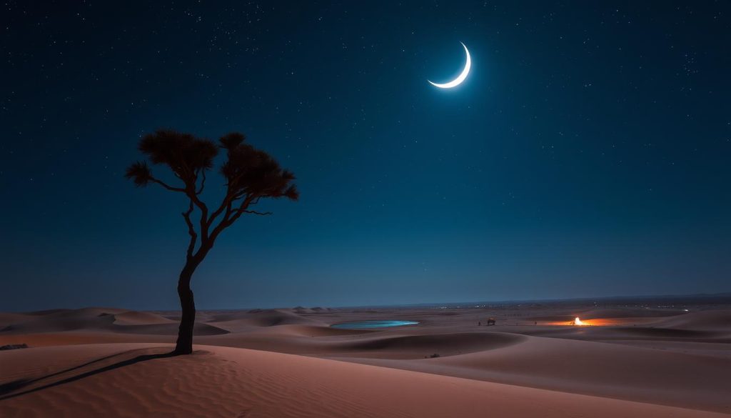 night in the desert