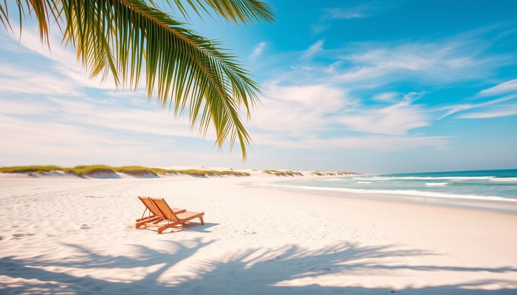 quiet beach view