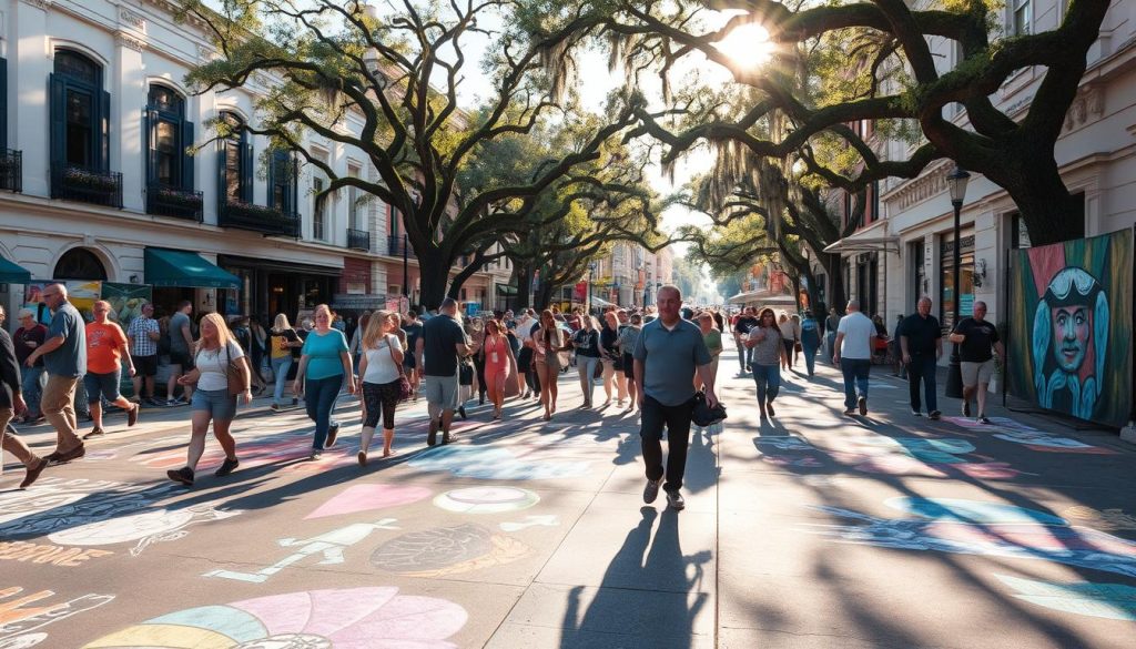 scad sidewalk art festival