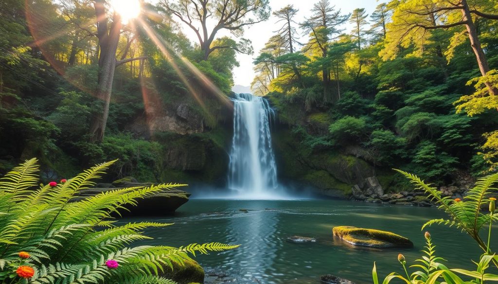 scenic waterfalls