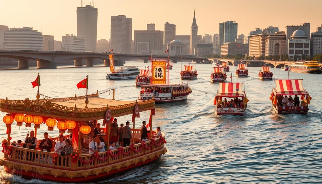 summer festival boat parade