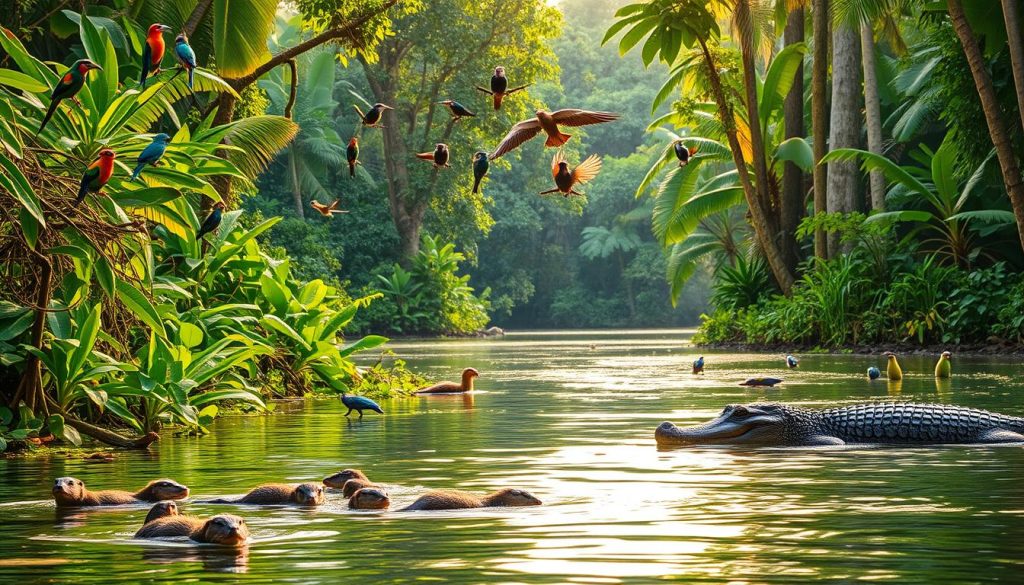 wildlife in tortuguero national park