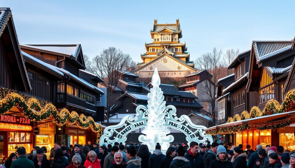 winter festival in Japan