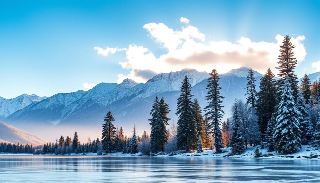 winter landscape in Azerbaijan