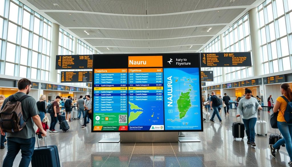 Flight options to Nauru