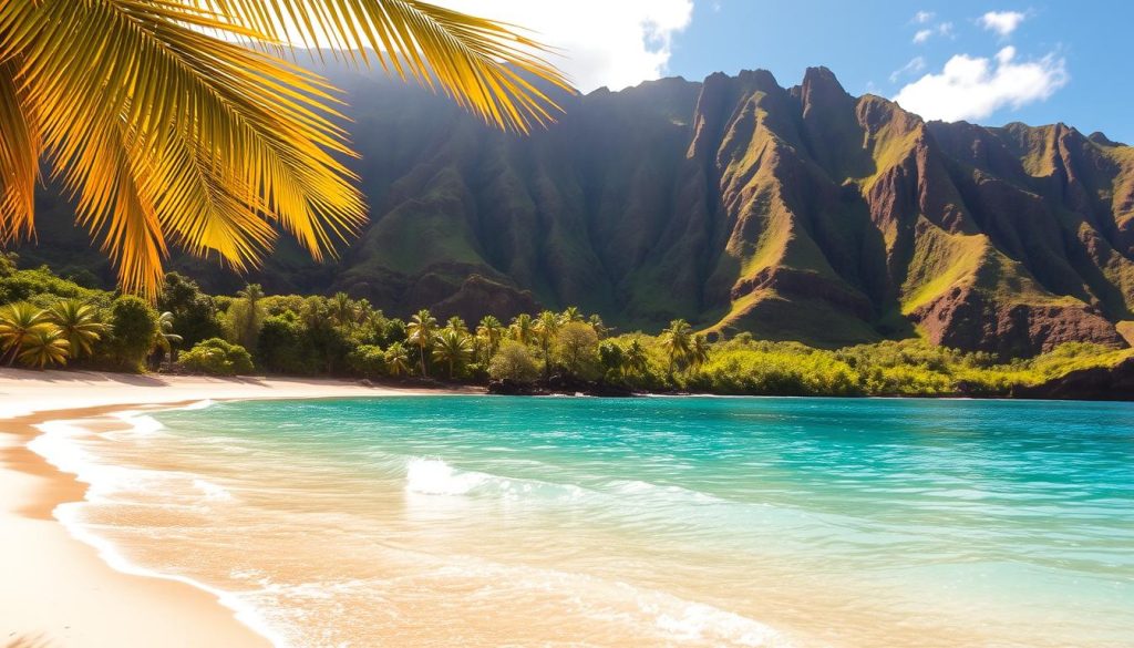 Ke'e Beach natural scenery